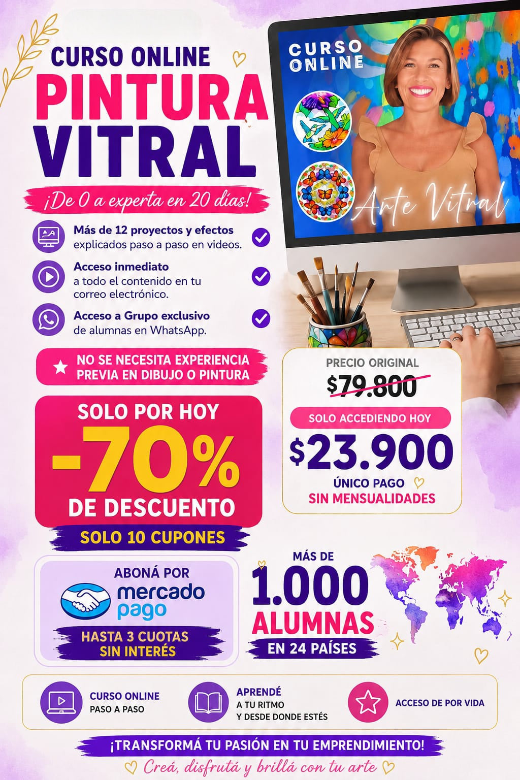 PINTURA VITRAL CURSO ONLINE