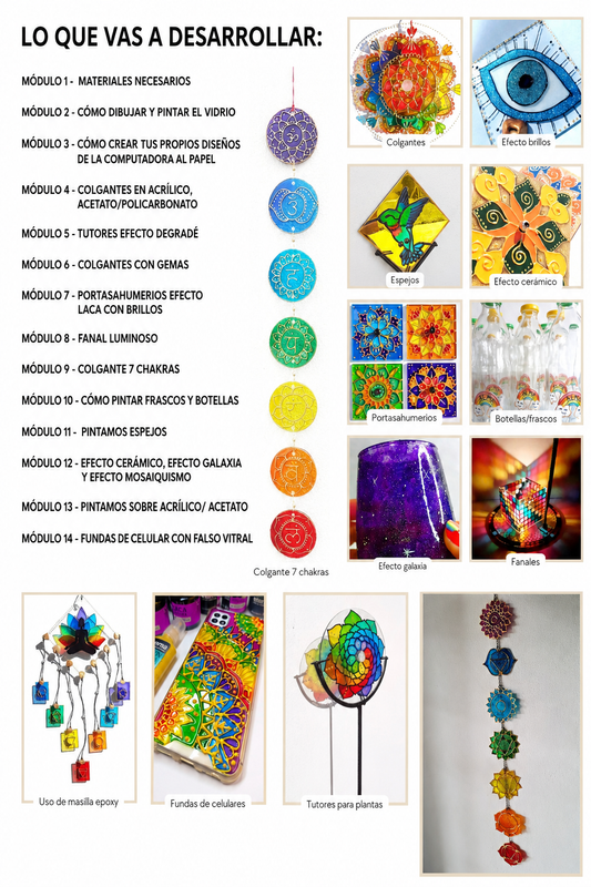 PINTURA VITRAL CURSO ONLINE